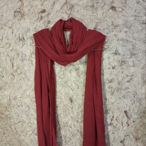 شال سه متری کنفی قرمز پررنگ پریا استایل